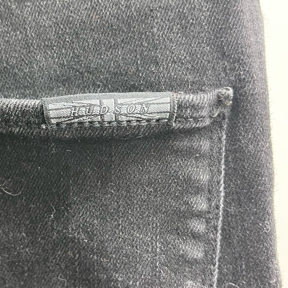 Anthropologie Hudson Jeans Women's Black High Rise Straight Leg Jeans - Picture 5 of 5